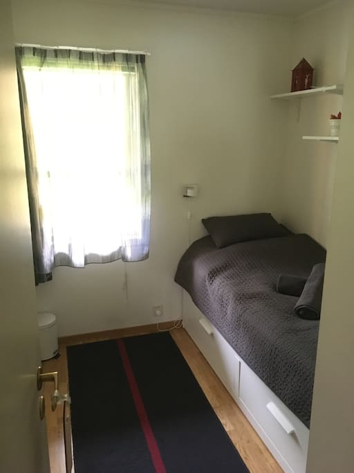 Bedroom with openable double bed