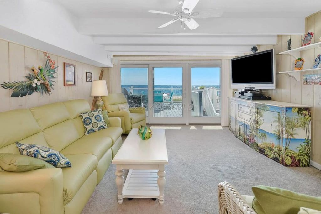 Family room with ocean view