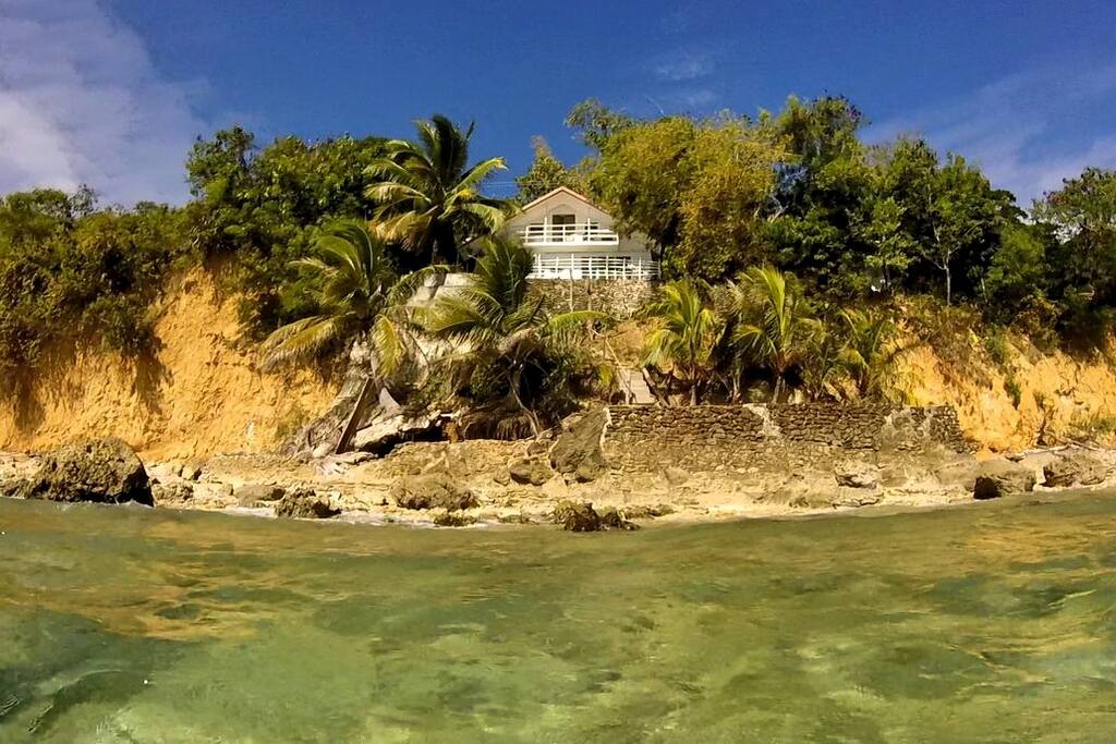 Frontal view of the house
