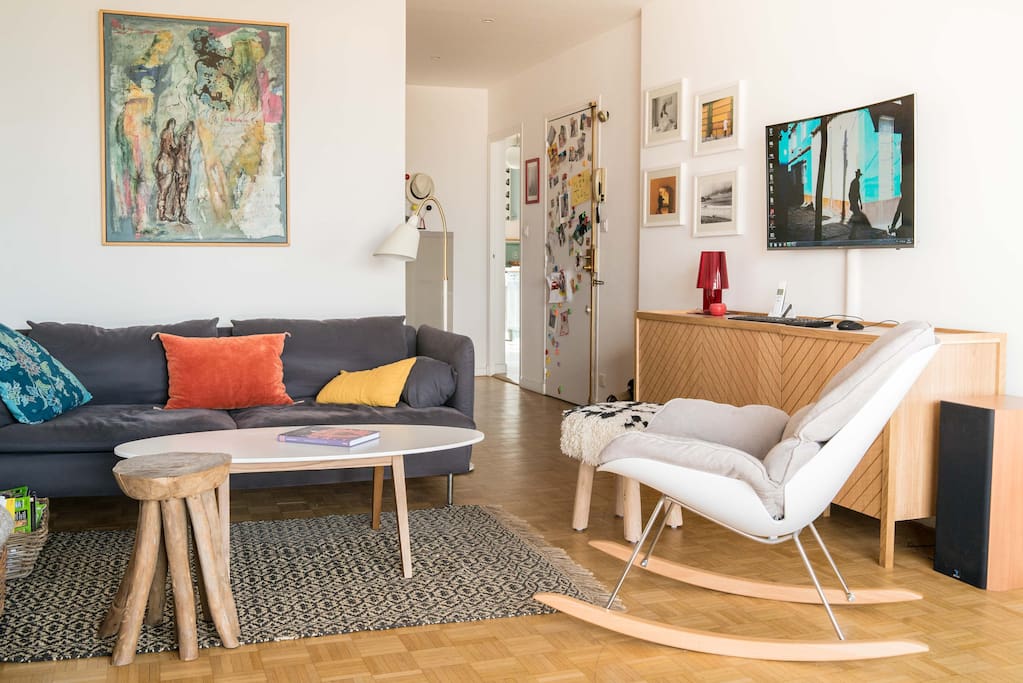 Salon confortable et design
