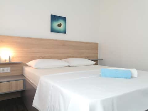 Cozy Room with Shared Sea View Terrace(Island Krk)