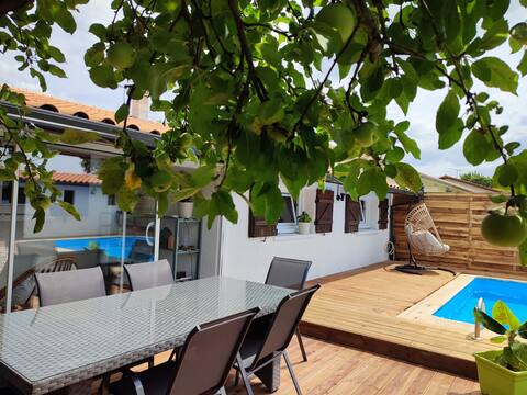 Belle maison rénovée avec piscine