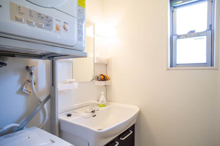 広々した洗面所で身支度も楽々