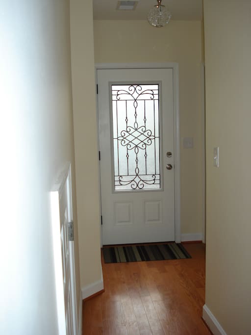 Front door from inside