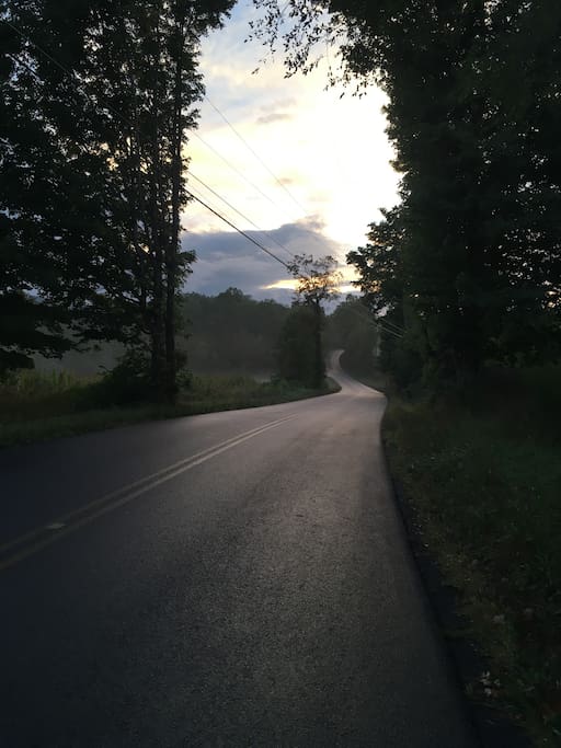 Taken 9/27/16. Road outside house