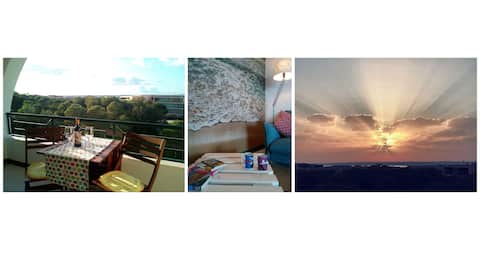 Popular Airbnb listing: Bright apartment next to beach with great view in Guia