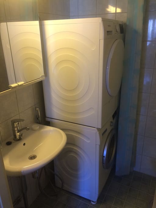 Washer and dryer