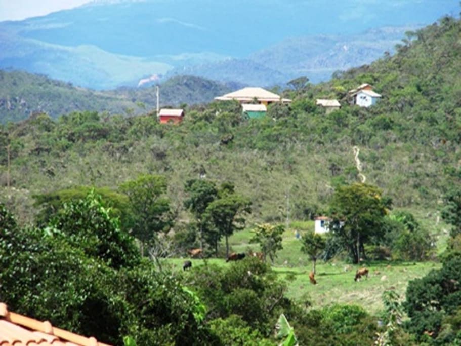 Vista da pousada de um ponto da cidade de São Gonçalo
