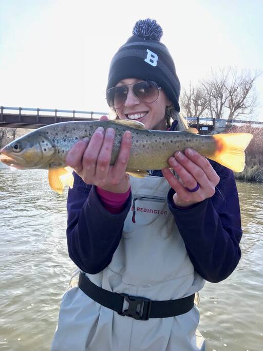 Wonderful guests caught a Trout 4/14/18