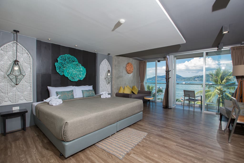 K Studio DELUXE DBL with BATH bath AND SEA view :)