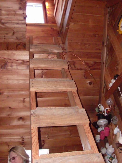 Ladder Up to the Cupula room - Which Looks across Maine