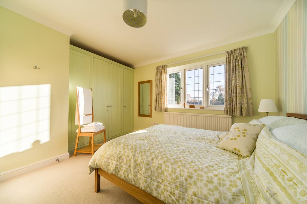 Lemon Balm bedroom - South facing so light and bright. Overlooking countryside.