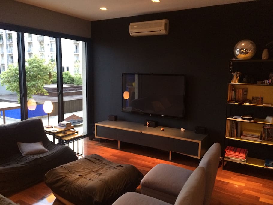 Fully equipped home system and comfortable living room