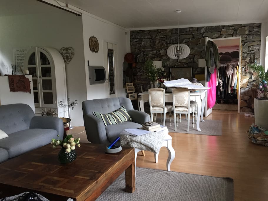 Living room with access to bedroom