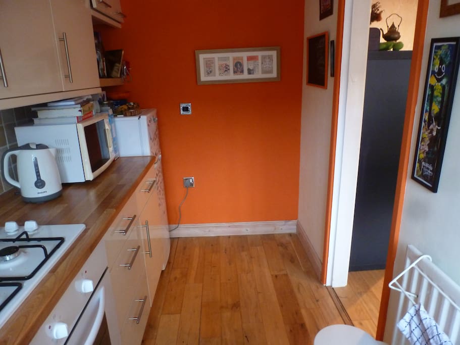 Shared kitchen.
