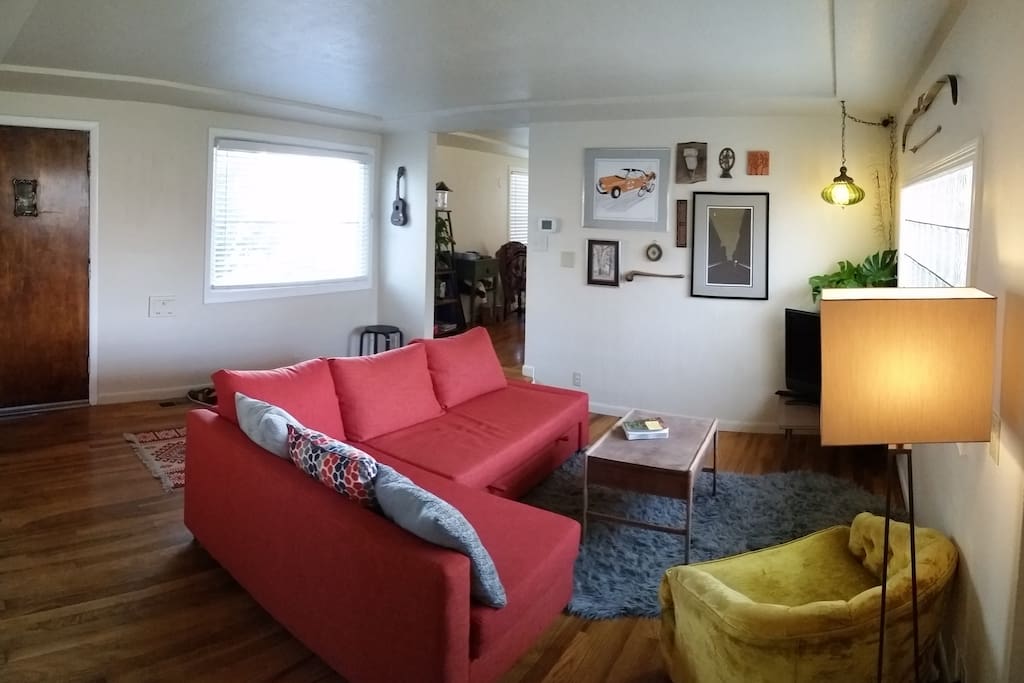 Living Room with double sleeper sofa