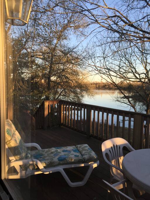 Relax on the balcony. Perfect spot for morning coffee.