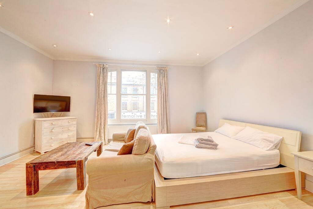 Bedroom and living area