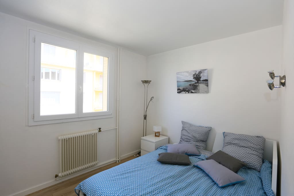 chambre bleue - en lit double 160*200