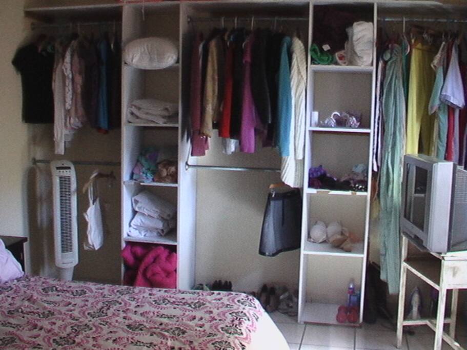 Closet con entrepaños
