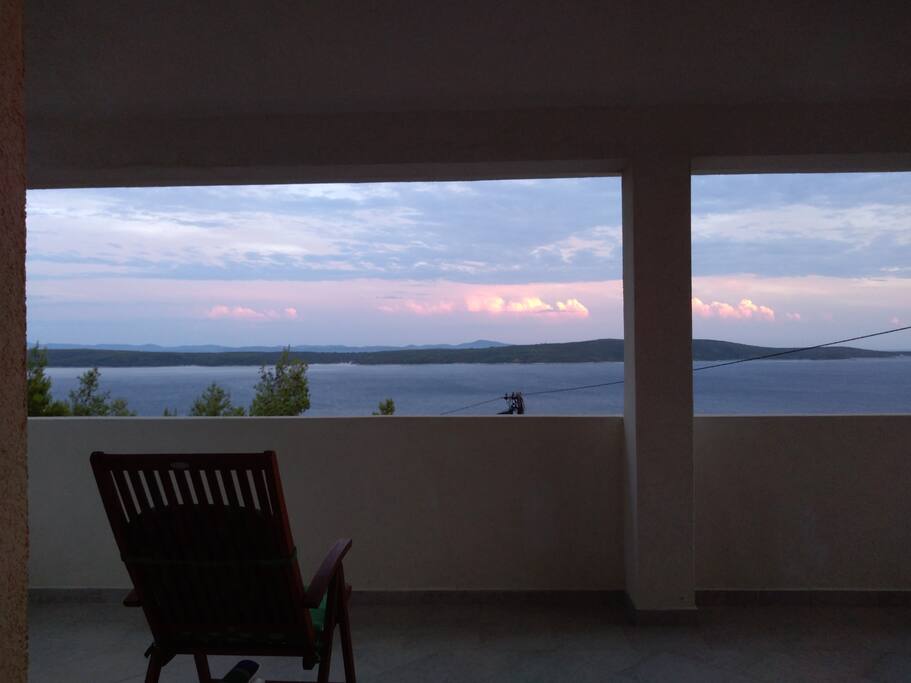 Balcony sunset