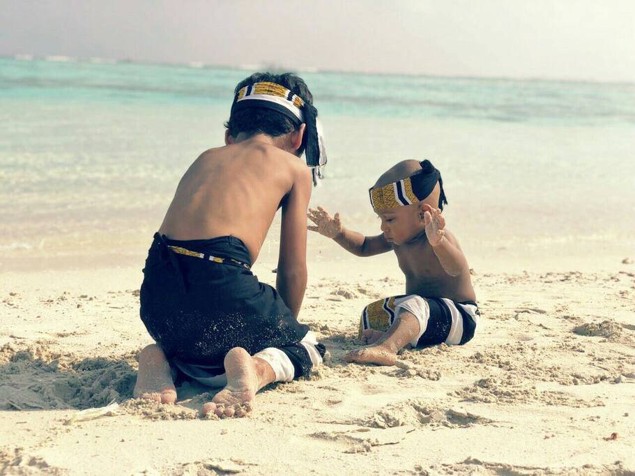 Kids enjoying @ Beach