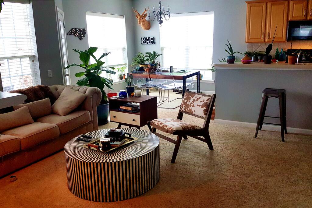 Bright and modern common room