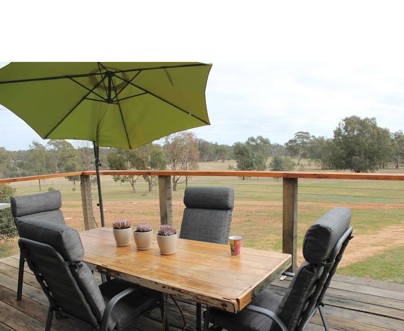 Enjoy a glass on the deck
