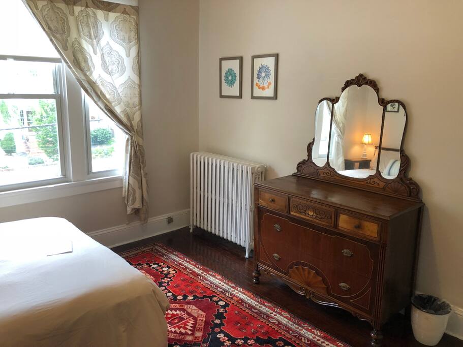 Bedroom had radiator heat