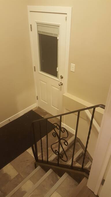 Private rear entrance