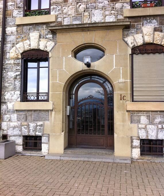 Entrance to the building
