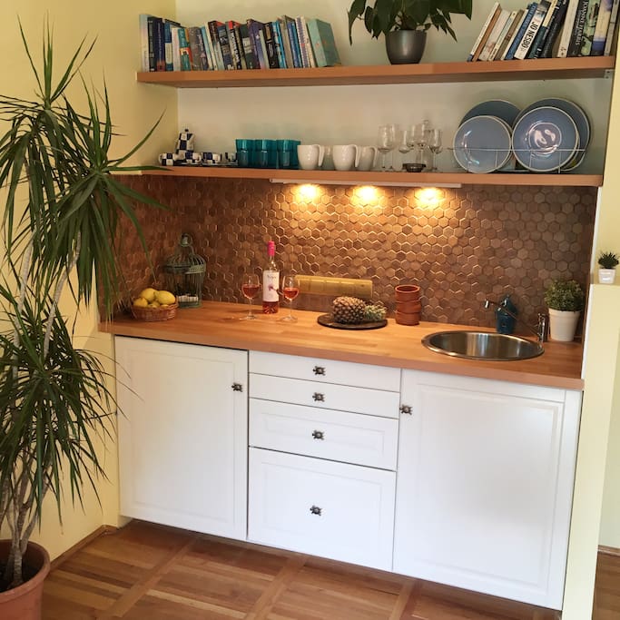 Fully equipped kitchen area