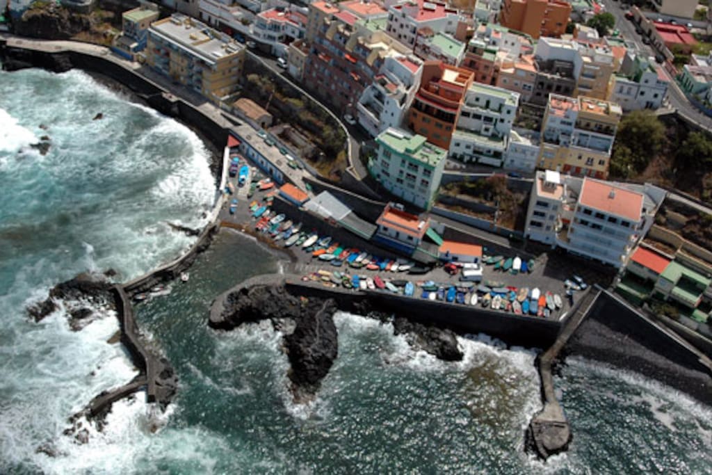 Aerial view of the area.
