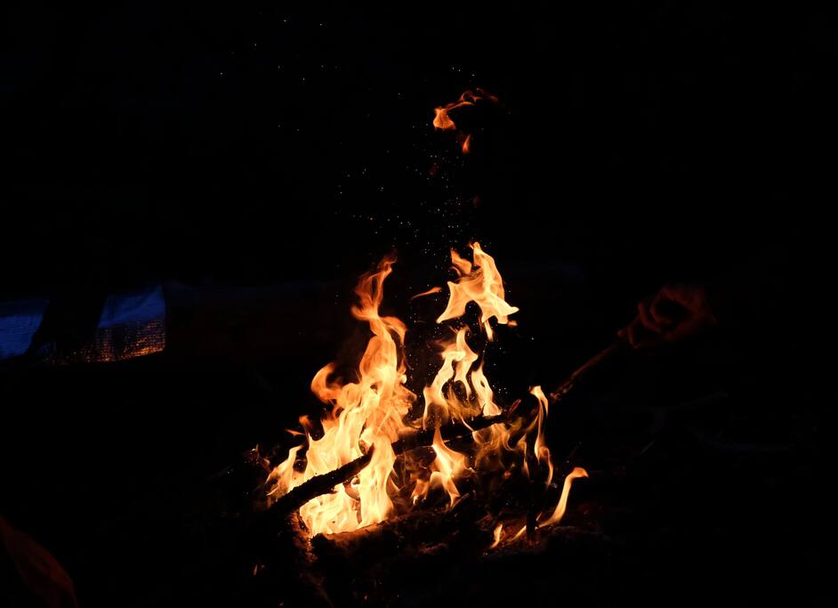 Den Abend am Lagerfeuer ausklingen lassen ist hier Standard.