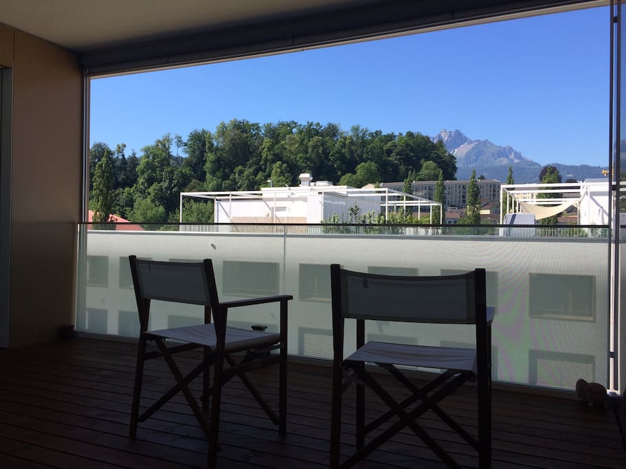 View from balcony (Mt Pilatus) / バルコニーからの眺め(Pilatus山)