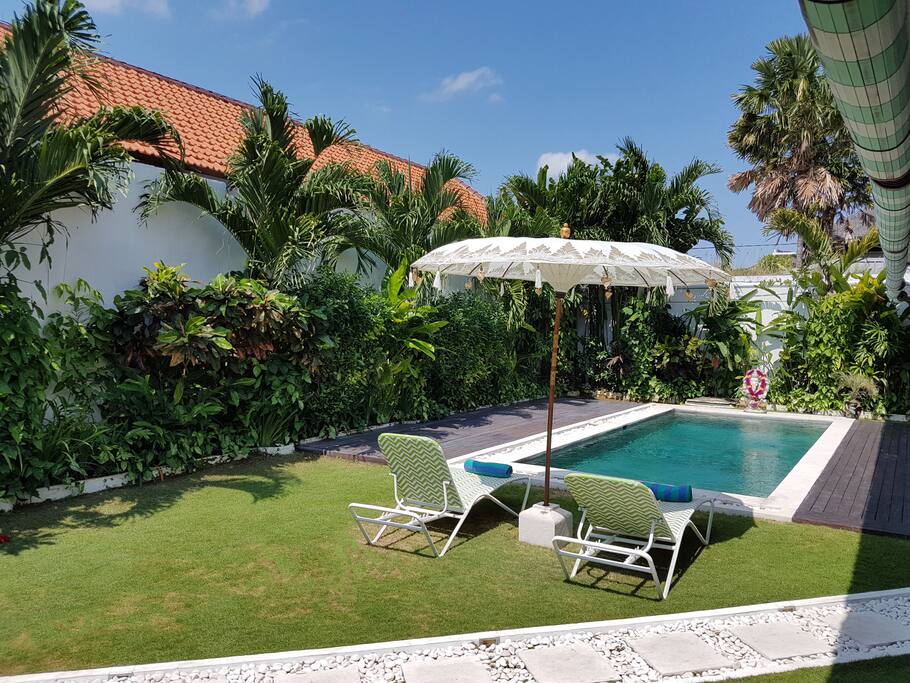 Nice garden view for chilling near a pool