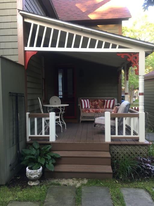 Private porch.