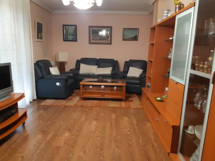 Spacious and comfortable living room. 