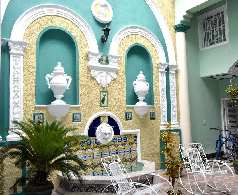 The courtyard