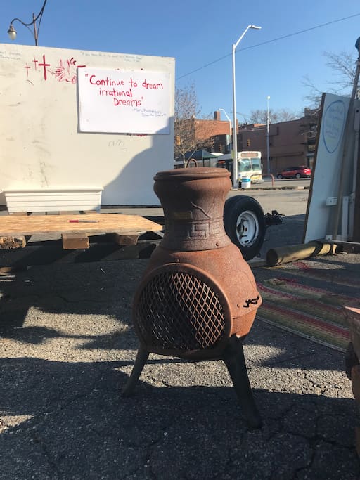 This is our tiny yet amazing wood burning stove