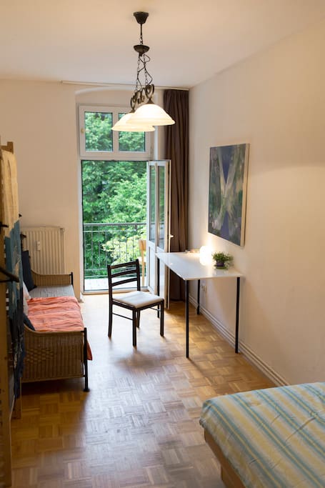 View of the room and balcony