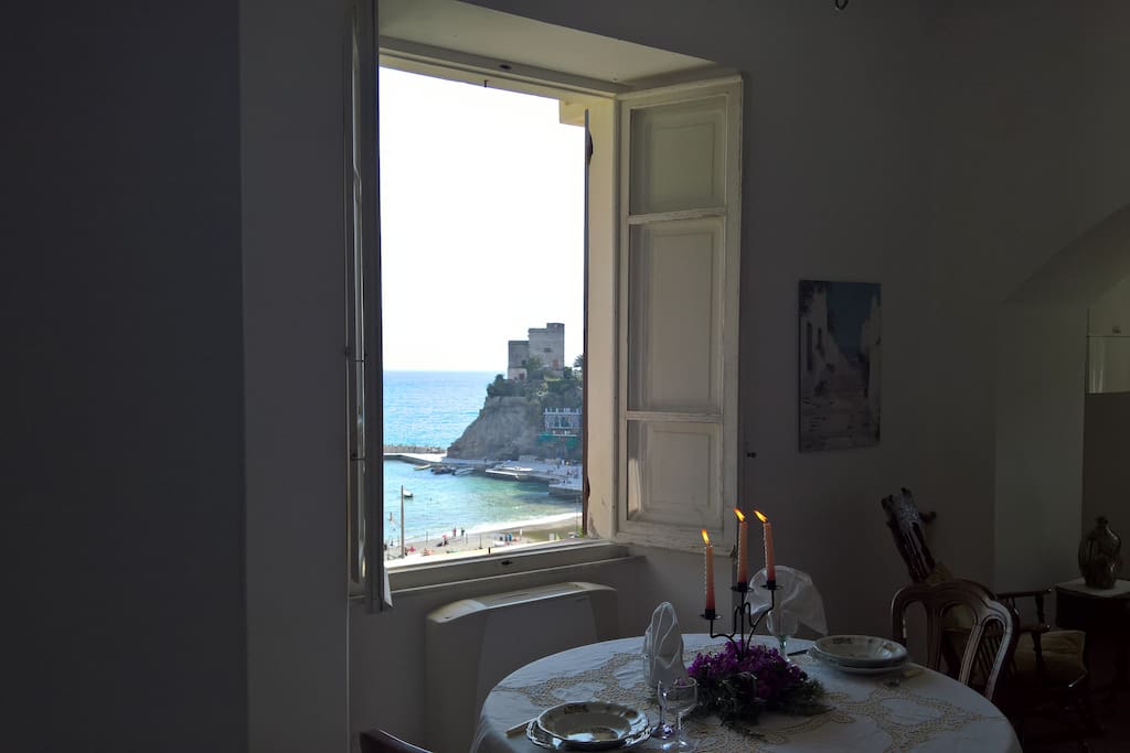 MONTEROSSO BAY FROM LIVING WINDOW