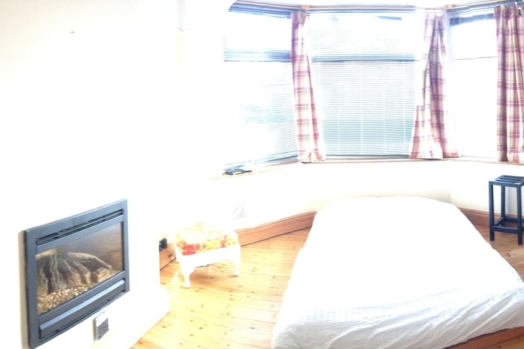 This is the room and bed .