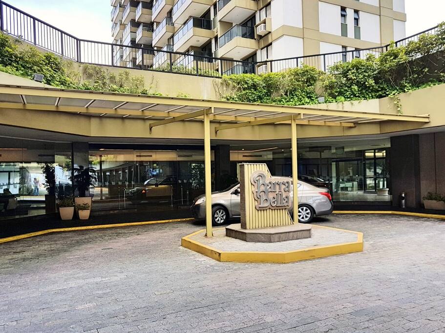 Entrada para a Recepção do Barrabela Apart Hotel.