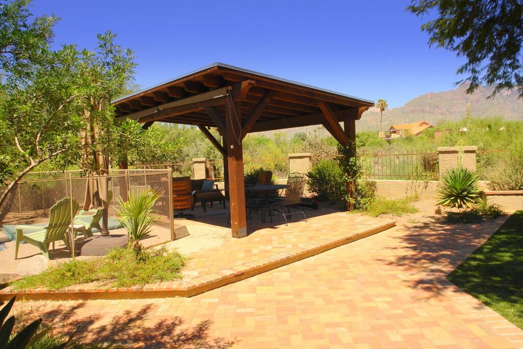 Back yard near pool