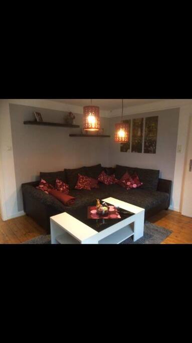 Schlafcouch im Wohnzimmer