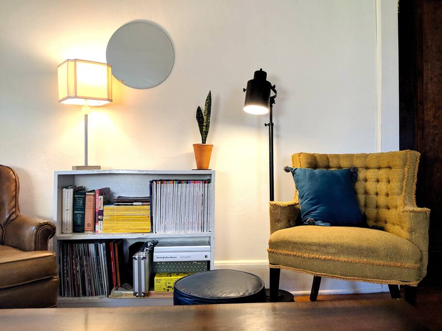Cozy up here with your morning coffee.