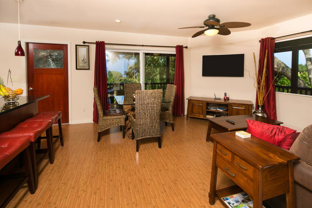 1B: Living room and dining room