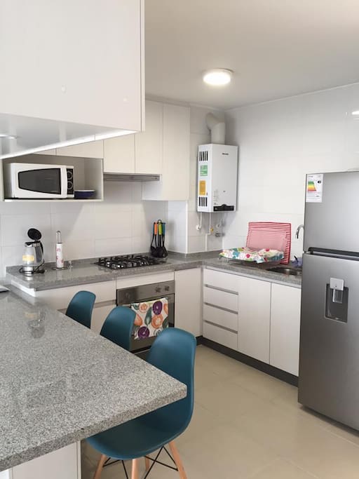 Cocina Abierta, equipada.