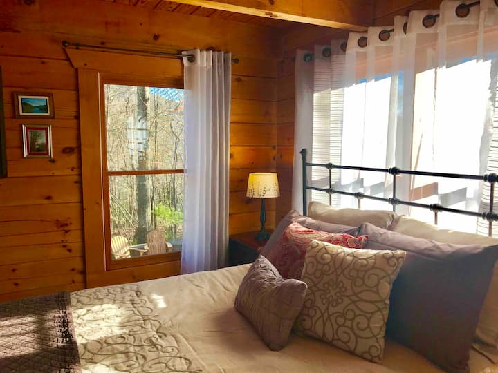 Master downstairs queen size bed